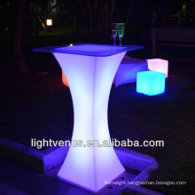 rgb color changing glowing led bar table